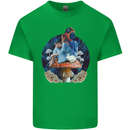 Trippy Alice Magic Mushrooms LSD Kids T-Shirt Childrens Irish Green