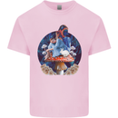 Trippy Alice Magic Mushrooms LSD Kids T-Shirt Childrens Light Pink