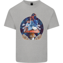 Trippy Alice Magic Mushrooms LSD Kids T-Shirt Childrens Sports Grey