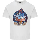 Trippy Alice Magic Mushrooms LSD Kids T-Shirt Childrens White