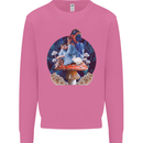 Trippy Alice Magic Mushrooms LSD Mens Sweatshirt Jumper Azalea