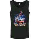 Trippy Alice Magic Mushrooms LSD Mens Vest Tank Top Black
