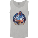 Trippy Alice Magic Mushrooms LSD Mens Vest Tank Top Sports Grey