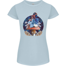 Trippy Alice Magic Mushrooms LSD Womens Petite Cut T-Shirt Light Blue