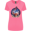 Trippy Alice Magic Mushrooms LSD Womens Wider Cut T-Shirt Azalea