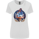 Trippy Alice Magic Mushrooms LSD Womens Wider Cut T-Shirt White