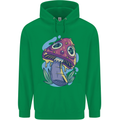 Trippy Magic Mushroom LSD Childrens Kids Hoodie Irish Green