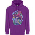 Trippy Magic Mushroom LSD Childrens Kids Hoodie Purple