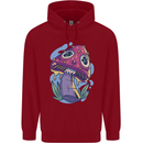 Trippy Magic Mushroom LSD Childrens Kids Hoodie Red