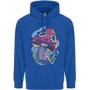 Trippy Magic Mushroom LSD Childrens Kids Hoodie Royal Blue