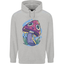 Trippy Magic Mushroom LSD Childrens Kids Hoodie Sports Grey
