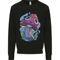 Trippy Magic Mushroom LSD Kids Sweatshirt Jumper Black