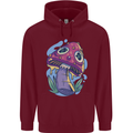 Trippy Magic Mushroom LSD Mens 80% Cotton Hoodie Maroon
