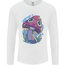 Trippy Magic Mushroom LSD Mens Long Sleeve T-Shirt White