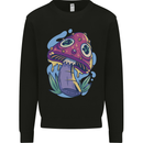 Trippy Magic Mushroom LSD Mens Sweatshirt Jumper Black