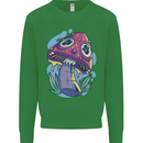 Trippy Magic Mushroom LSD Mens Sweatshirt Jumper Irish Green