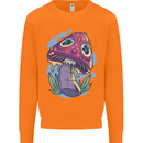 Trippy Magic Mushroom LSD Mens Sweatshirt Jumper Orange