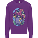 Trippy Magic Mushroom LSD Mens Sweatshirt Jumper Purple