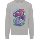 Trippy Magic Mushroom LSD Mens Sweatshirt Jumper Sports Grey