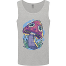 Trippy Magic Mushroom LSD Mens Vest Tank Top Sports Grey