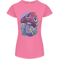 Trippy Magic Mushroom LSD Womens Petite Cut T-Shirt Azalea