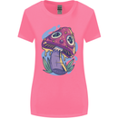 Trippy Magic Mushroom LSD Womens Wider Cut T-Shirt Azalea