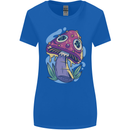Trippy Magic Mushroom LSD Womens Wider Cut T-Shirt Royal Blue