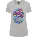 Trippy Magic Mushroom LSD Womens Wider Cut T-Shirt Sports Grey