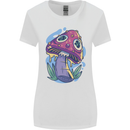 Trippy Magic Mushroom LSD Womens Wider Cut T-Shirt White
