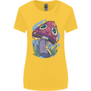 Trippy Magic Mushroom LSD Womens Wider Cut T-Shirt Yellow