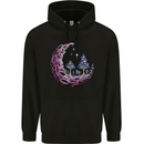 Trippy Magic Mushroom Moon LSD Psychedelic Childrens Kids Hoodie Black