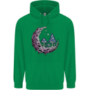 Trippy Magic Mushroom Moon LSD Psychedelic Childrens Kids Hoodie Irish Green
