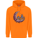 Trippy Magic Mushroom Moon LSD Psychedelic Childrens Kids Hoodie Orange