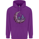 Trippy Magic Mushroom Moon LSD Psychedelic Childrens Kids Hoodie Purple