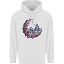 Trippy Magic Mushroom Moon LSD Psychedelic Childrens Kids Hoodie White