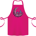 Trippy Magic Mushroom Moon LSD Psychedelic Cotton Apron 100% Organic Pink
