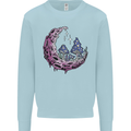 Trippy Magic Mushroom Moon LSD Psychedelic Kids Sweatshirt Jumper Light Blue