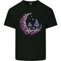Trippy Magic Mushroom Moon LSD Psychedelic Kids T-Shirt Childrens Black