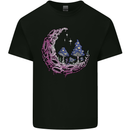 Trippy Magic Mushroom Moon LSD Psychedelic Kids T-Shirt Childrens Black