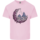 Trippy Magic Mushroom Moon LSD Psychedelic Kids T-Shirt Childrens Light Pink