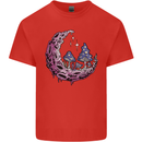 Trippy Magic Mushroom Moon LSD Psychedelic Kids T-Shirt Childrens Red