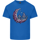 Trippy Magic Mushroom Moon LSD Psychedelic Kids T-Shirt Childrens Royal Blue