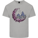 Trippy Magic Mushroom Moon LSD Psychedelic Kids T-Shirt Childrens Sports Grey