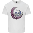 Trippy Magic Mushroom Moon LSD Psychedelic Kids T-Shirt Childrens White