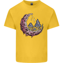 Trippy Magic Mushroom Moon LSD Psychedelic Kids T-Shirt Childrens Yellow