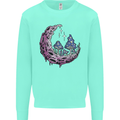 Trippy Magic Mushroom Moon LSD Psychedelic Mens Sweatshirt Jumper Peppermint