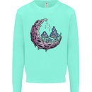 Trippy Magic Mushroom Moon LSD Psychedelic Mens Sweatshirt Jumper Peppermint