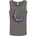 Trippy Magic Mushroom Moon LSD Psychedelic Mens Vest Tank Top Charcoal