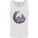 Trippy Magic Mushroom Moon LSD Psychedelic Mens Vest Tank Top White