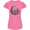 Trippy Magic Mushroom Moon LSD Psychedelic Womens Petite Cut T-Shirt Azalea